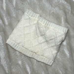 Little kids winter scarf white warm fashion for neck scarf